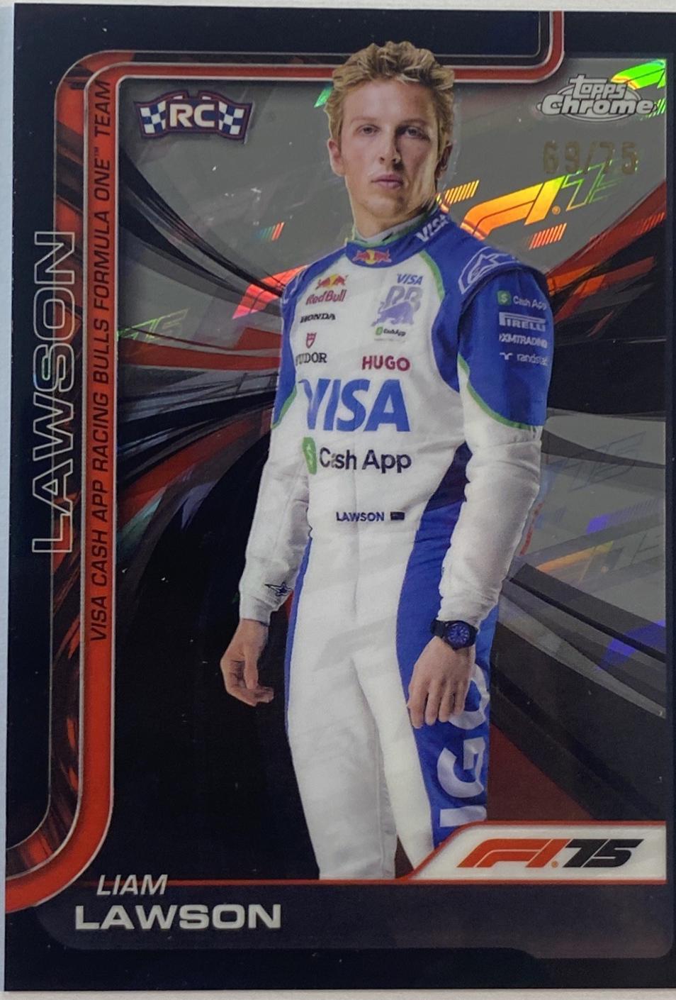 Liam Lawson [75th Anniversary Refractor] #11