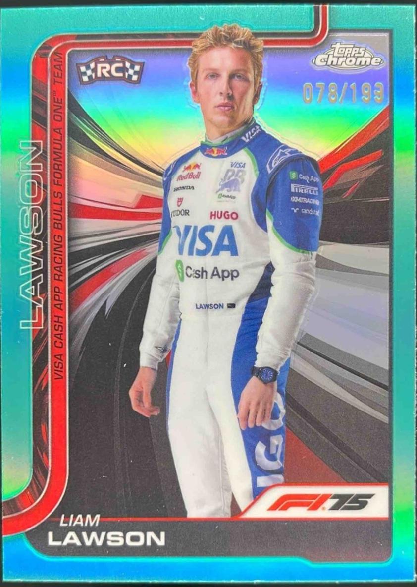 Liam Lawson [Aqua Raywave Refractor] #11