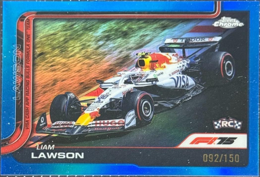 Liam Lawson [Blue Refractor] #83