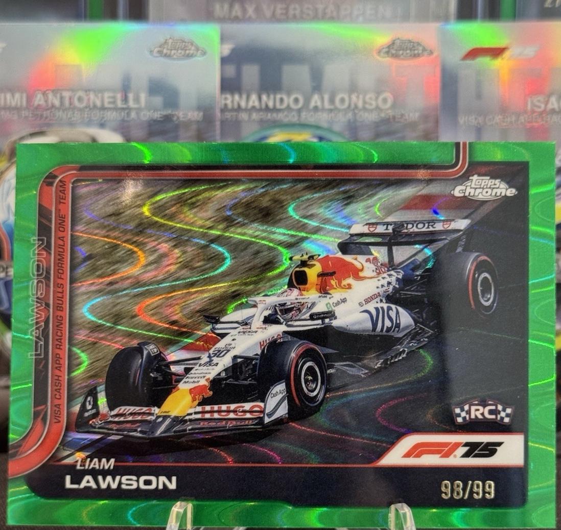 Liam Lawson [Green RayWave Refractor] #83