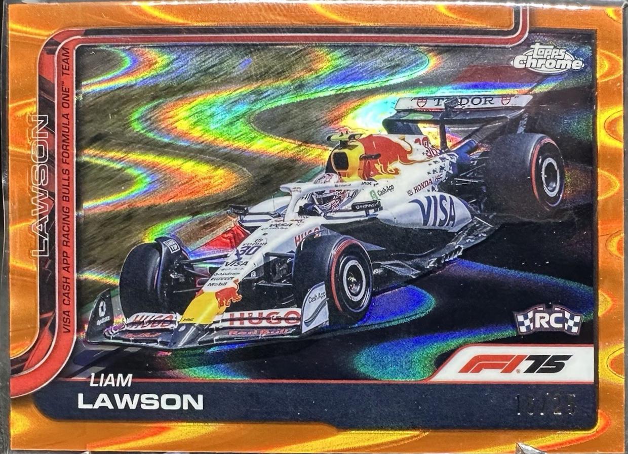 Liam Lawson [Orange RayWave Refractor] #83