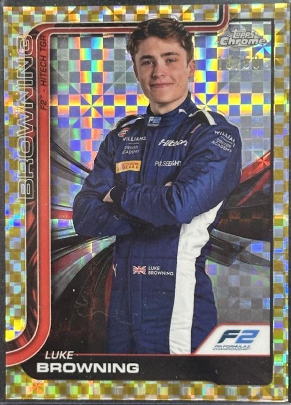 Luke Browning [Gold Checker Flag Refractor] #28