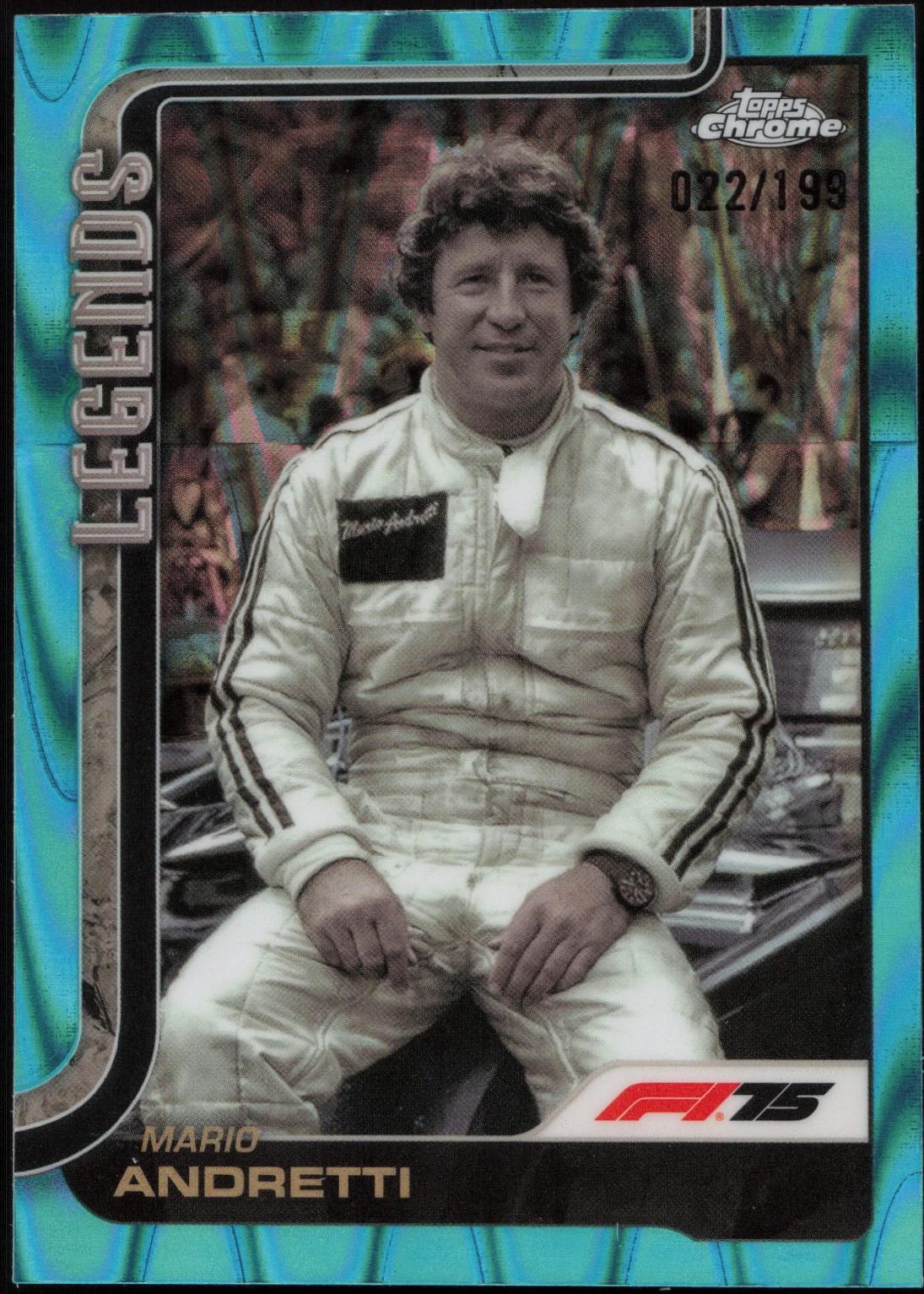 Mario Andretti [Aqua Refractor] #161