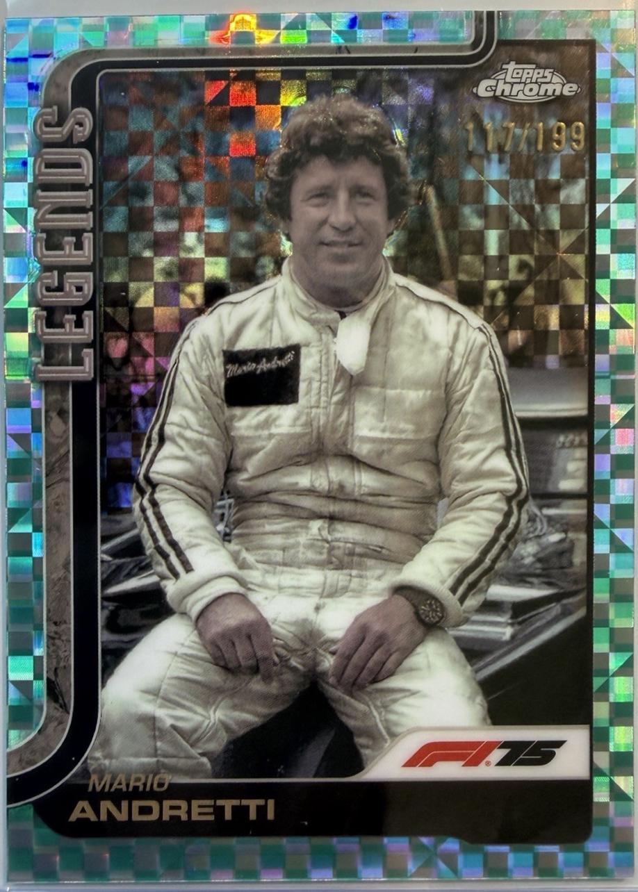 Mario Andretti [Checker Flag Refractor] #161