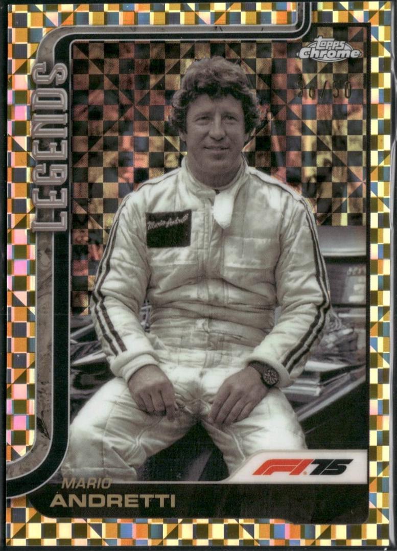 Mario Andretti [Gold Checker Flag Refractor] #161