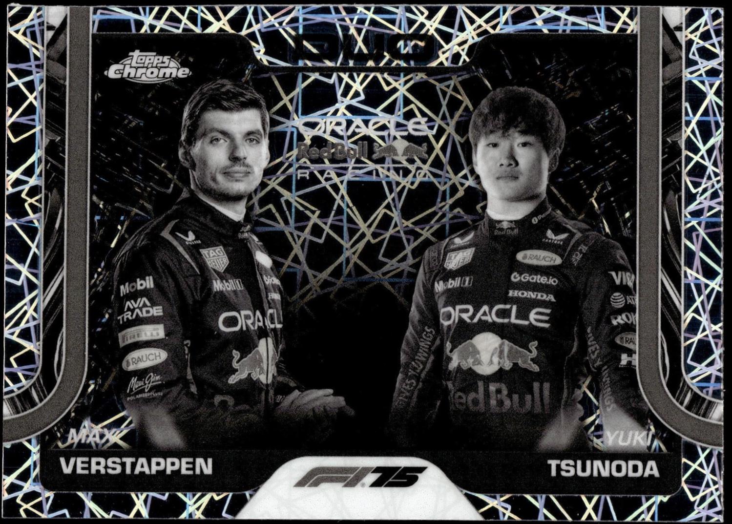 Max Verstappen / Yuki Tsunoda [Black White Lazer Refractor] #164