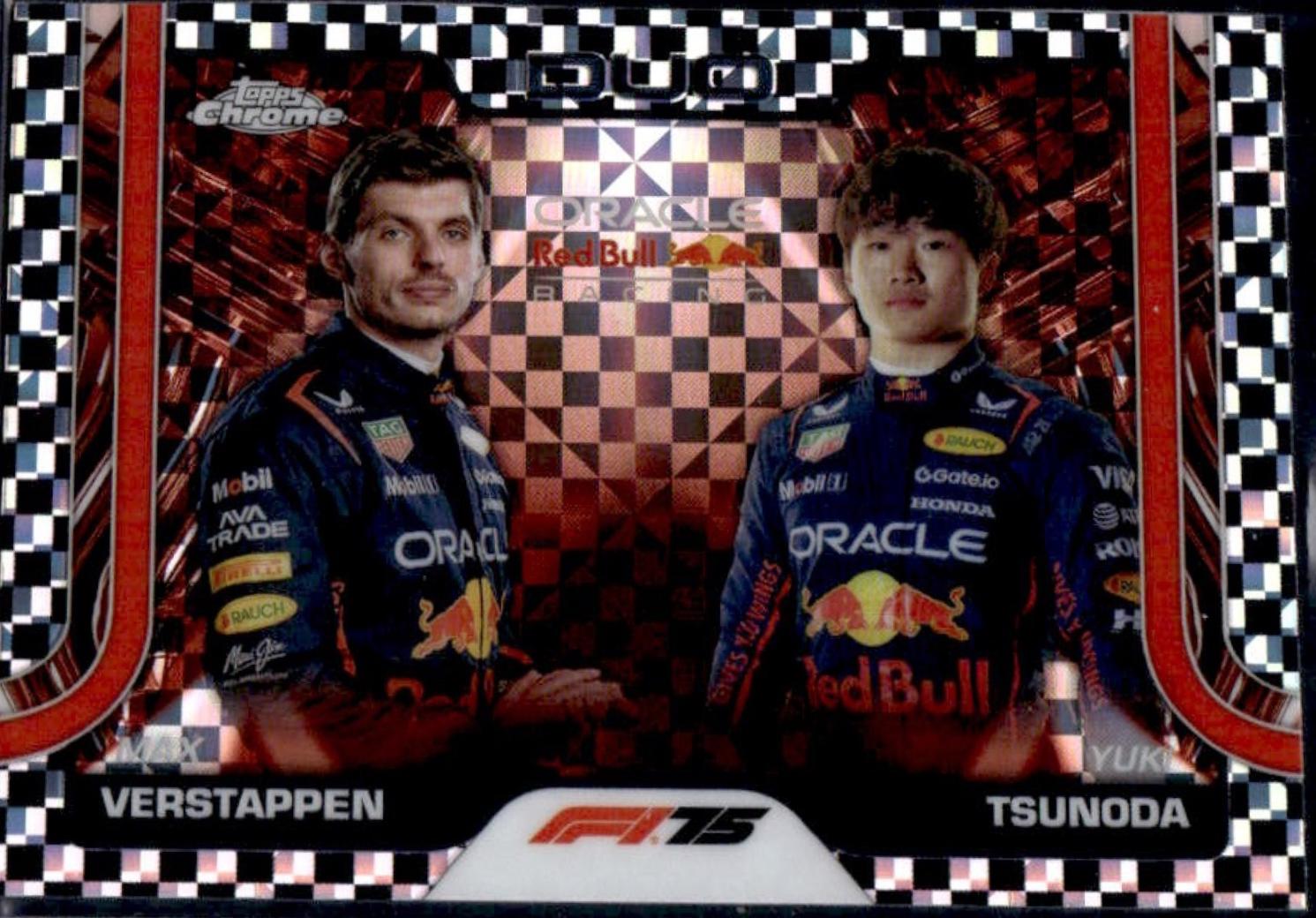 Max Verstappen / Yuki Tsunoda [Checker Flag Refractor] #164