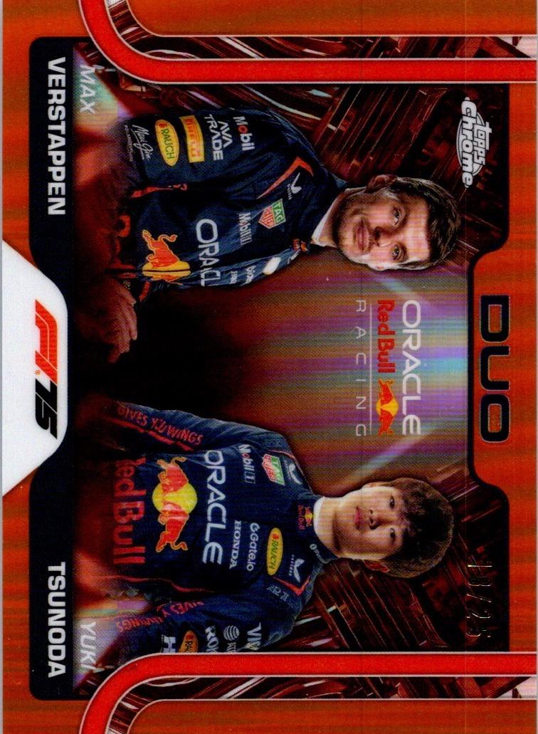 Max Verstappen / Yuki Tsunoda [Orange Refractor] #164