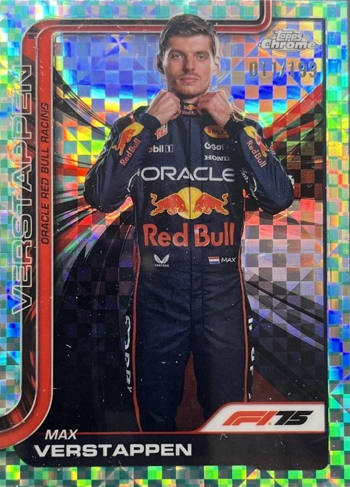 Max Verstappen [Aqua Checker Flag Refractor] #1