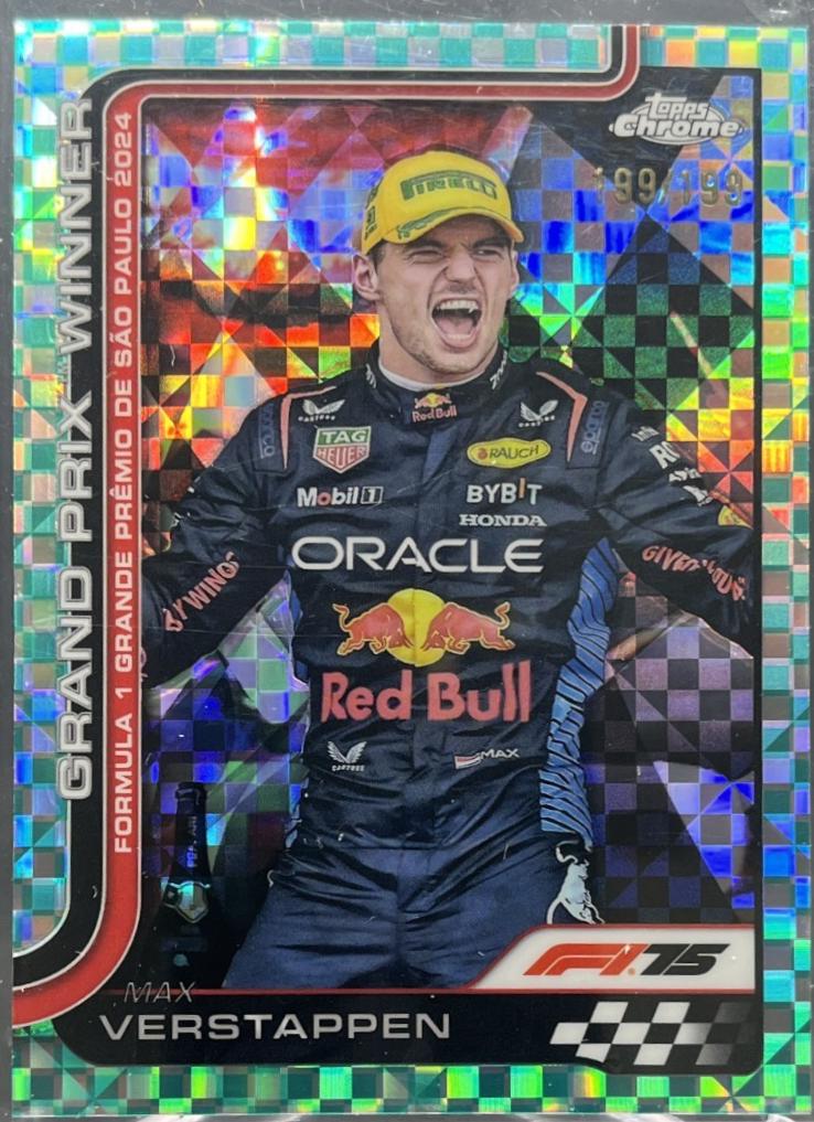 Max Verstappen [Aqua Checker Flag Refractor] #113
