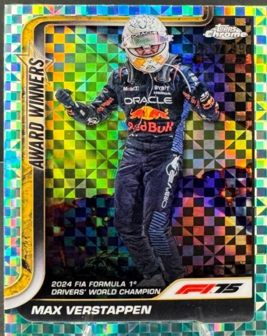 Max Verstappen [Aqua Checker Flag Refractor] #148