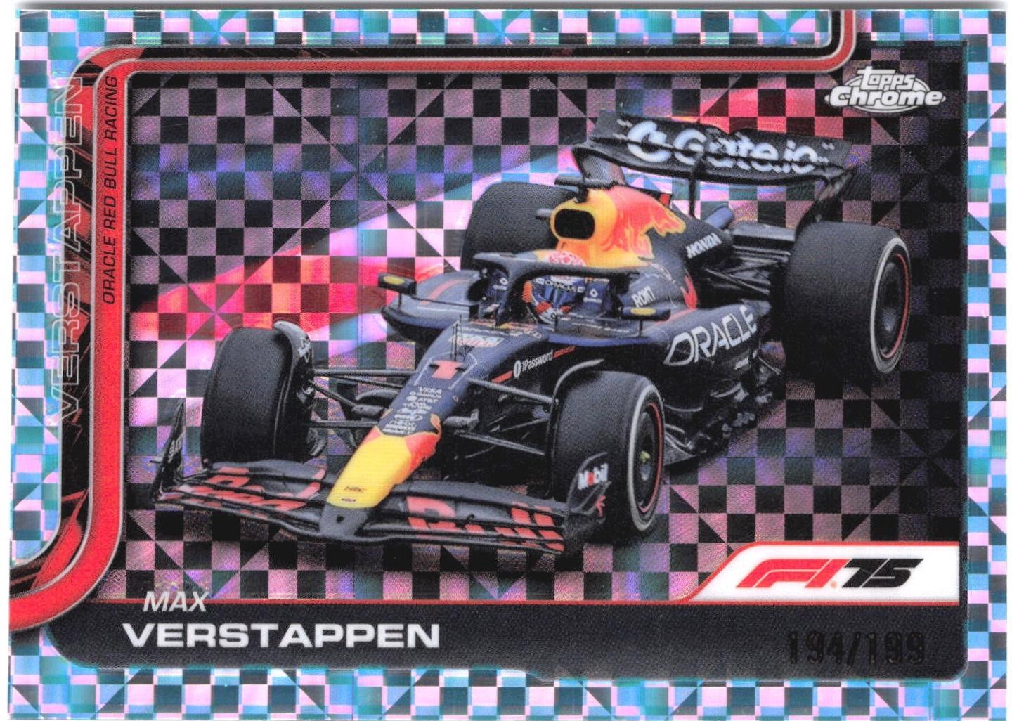 Max Verstappen [Aqua Checker Flag Refractor] #73