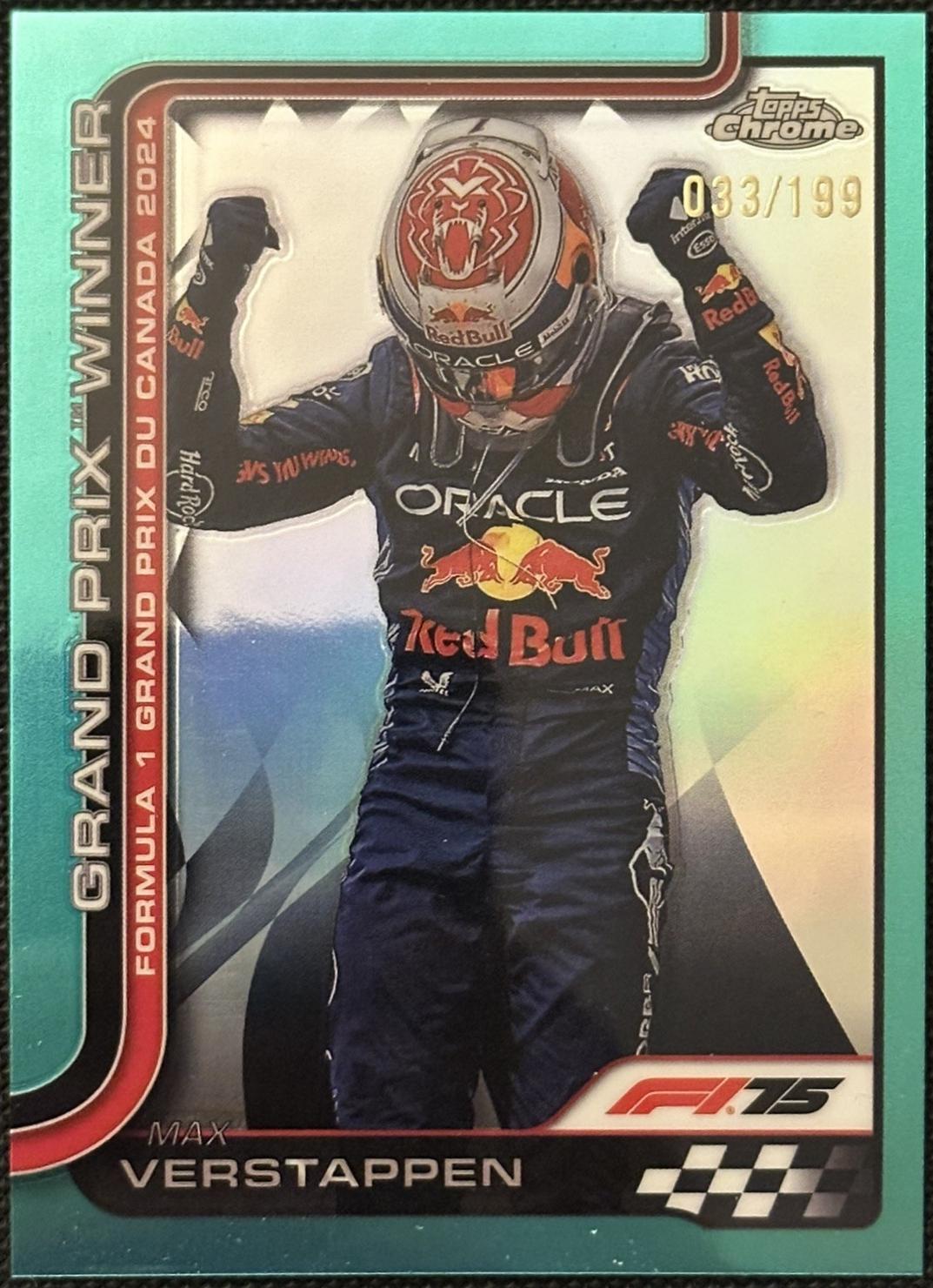 Max Verstappen [Aqua Raywave Refractor] #101