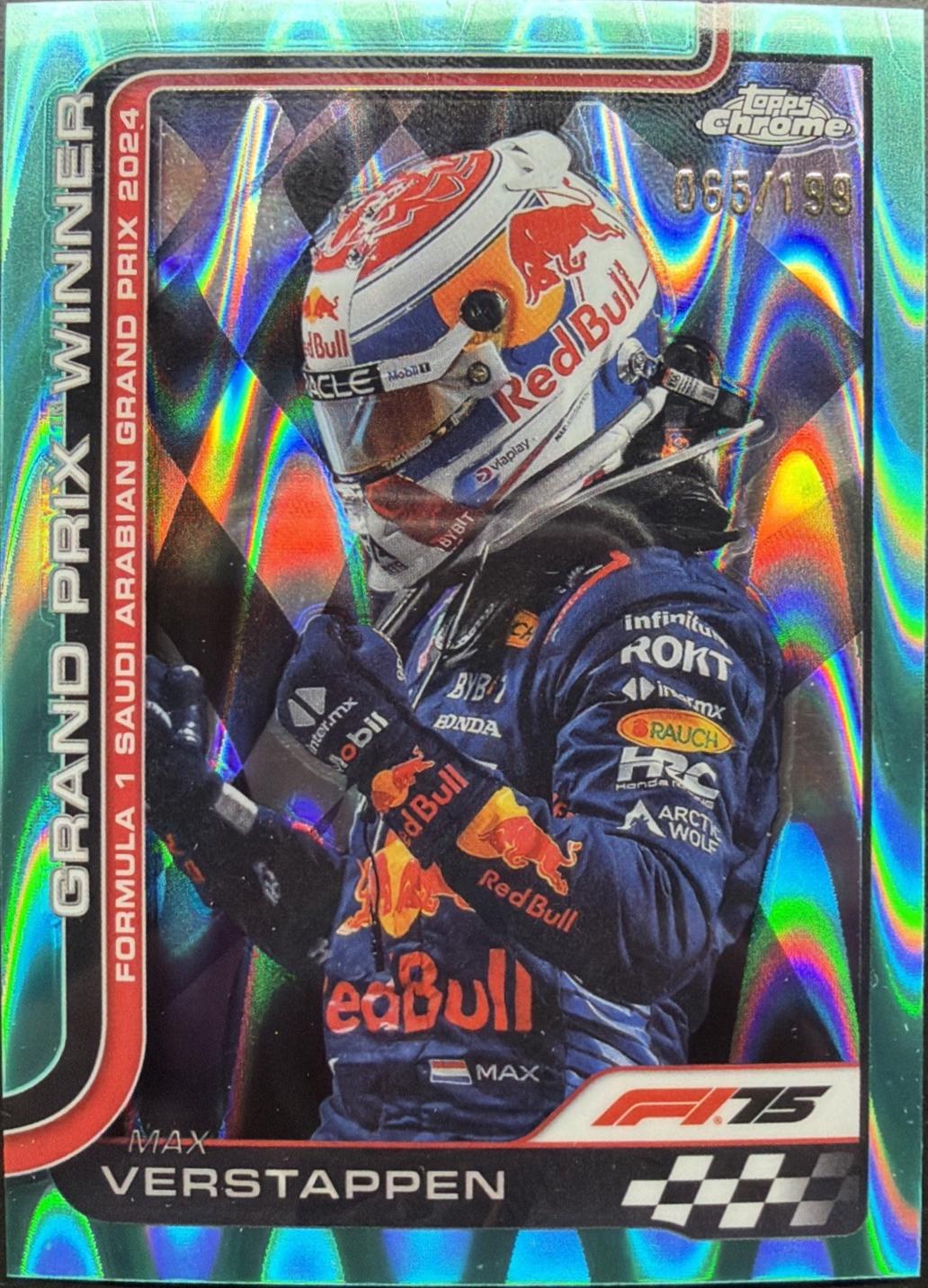 Max Verstappen [Aqua Raywave Refractor] #94