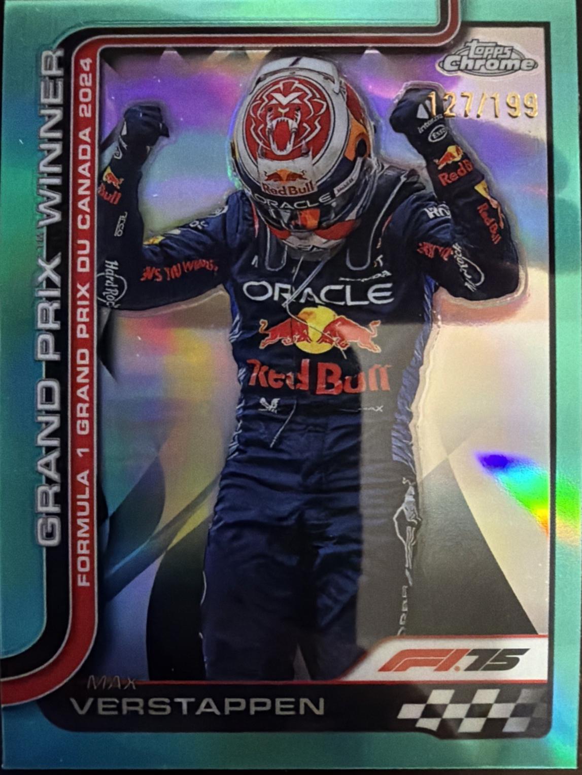 Max Verstappen [Aqua Refractor] #101