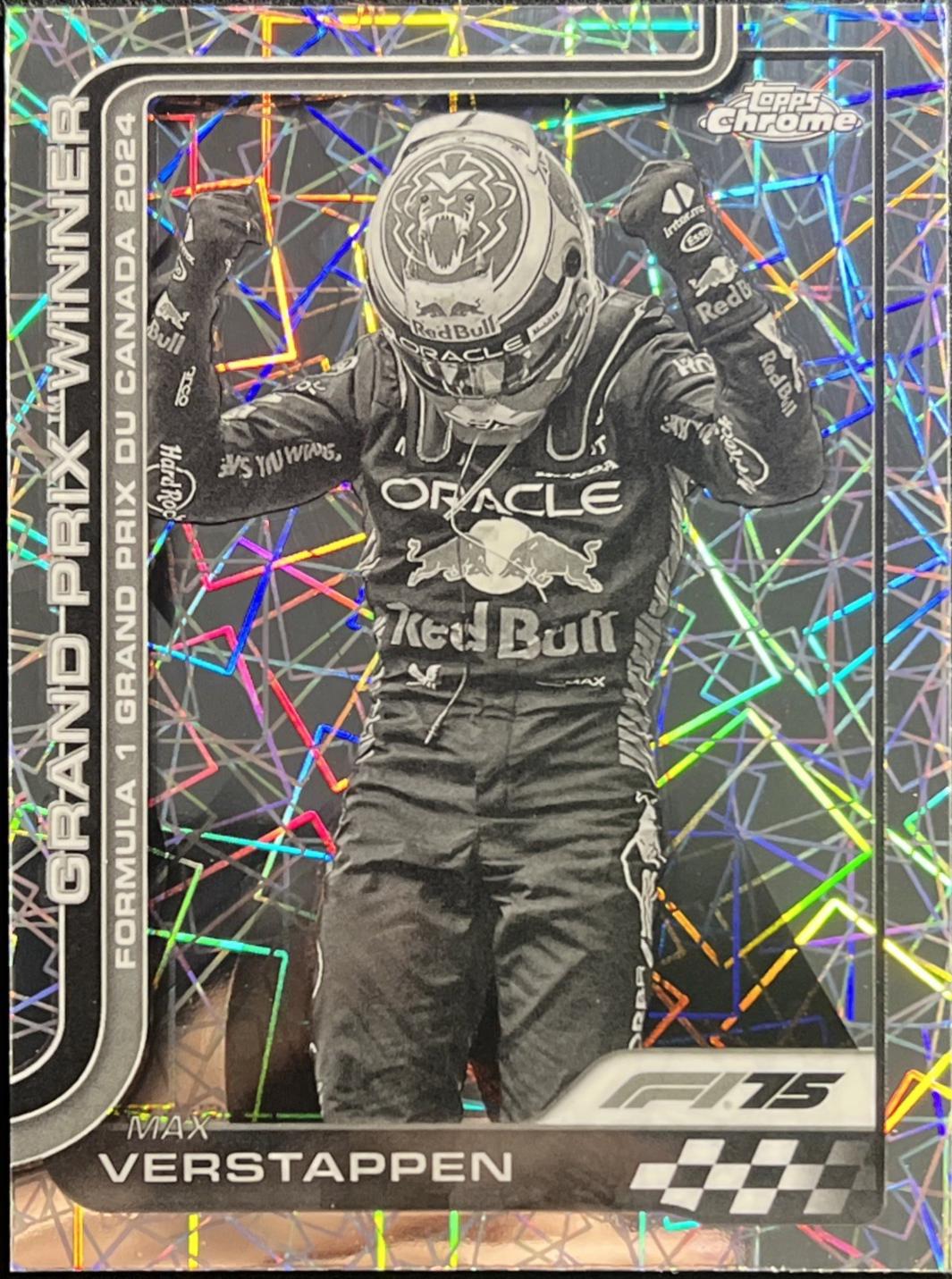 Max Verstappen [Black White Lazer Refractor] #101