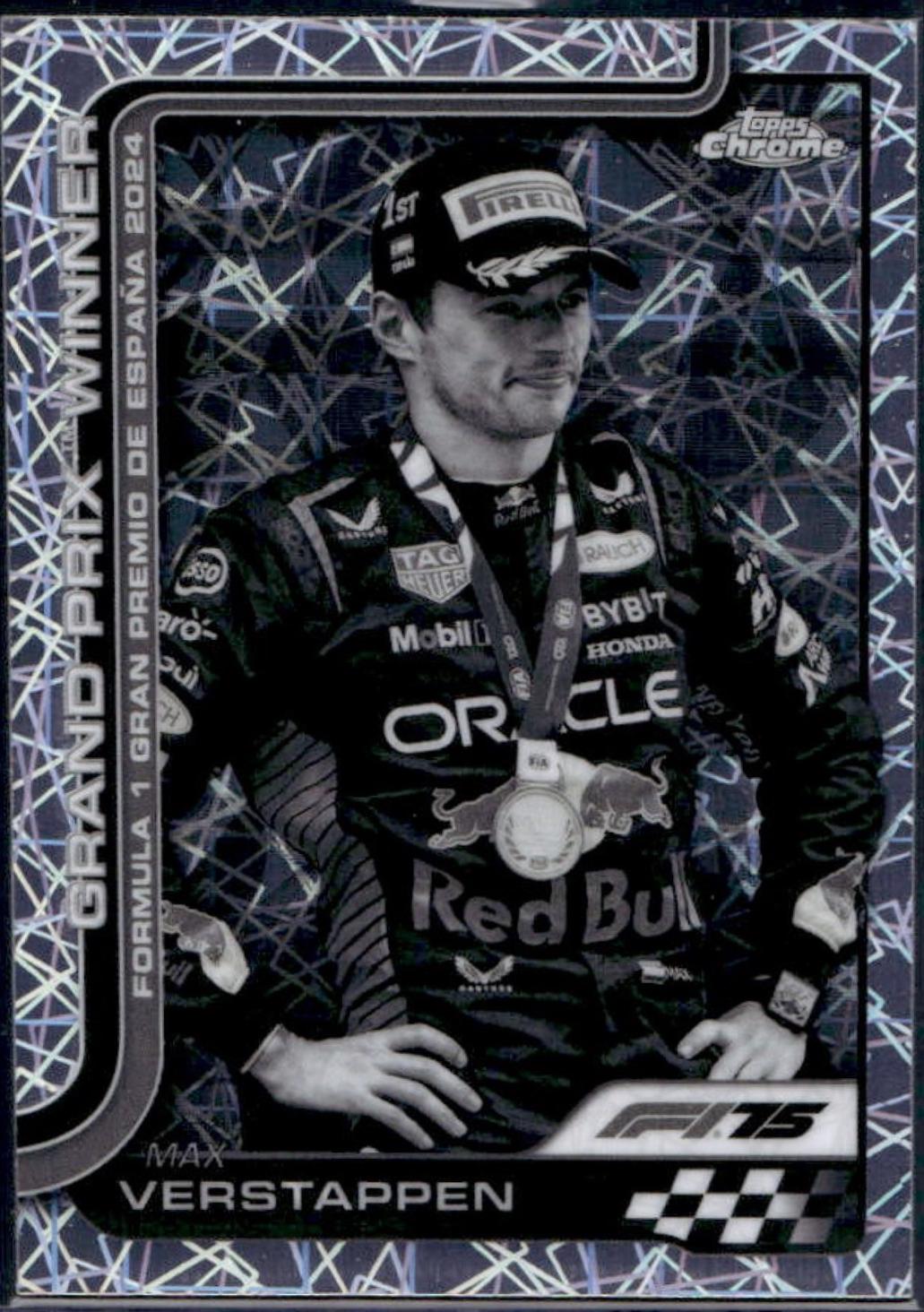 Max Verstappen [Black White Lazer Refractor] #102
