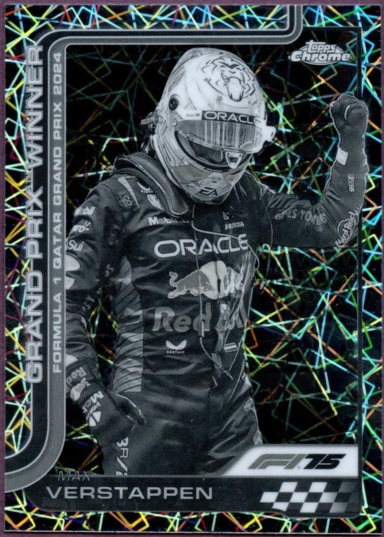 Max Verstappen [Black White Lazer Refractor] #115