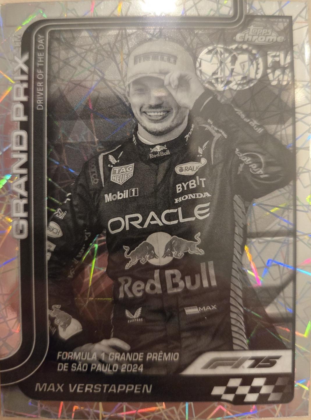 Max Verstappen [Black White Lazer Refractor] #142