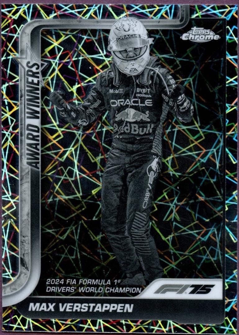 Max Verstappen [Black White Lazer Refractor] #148