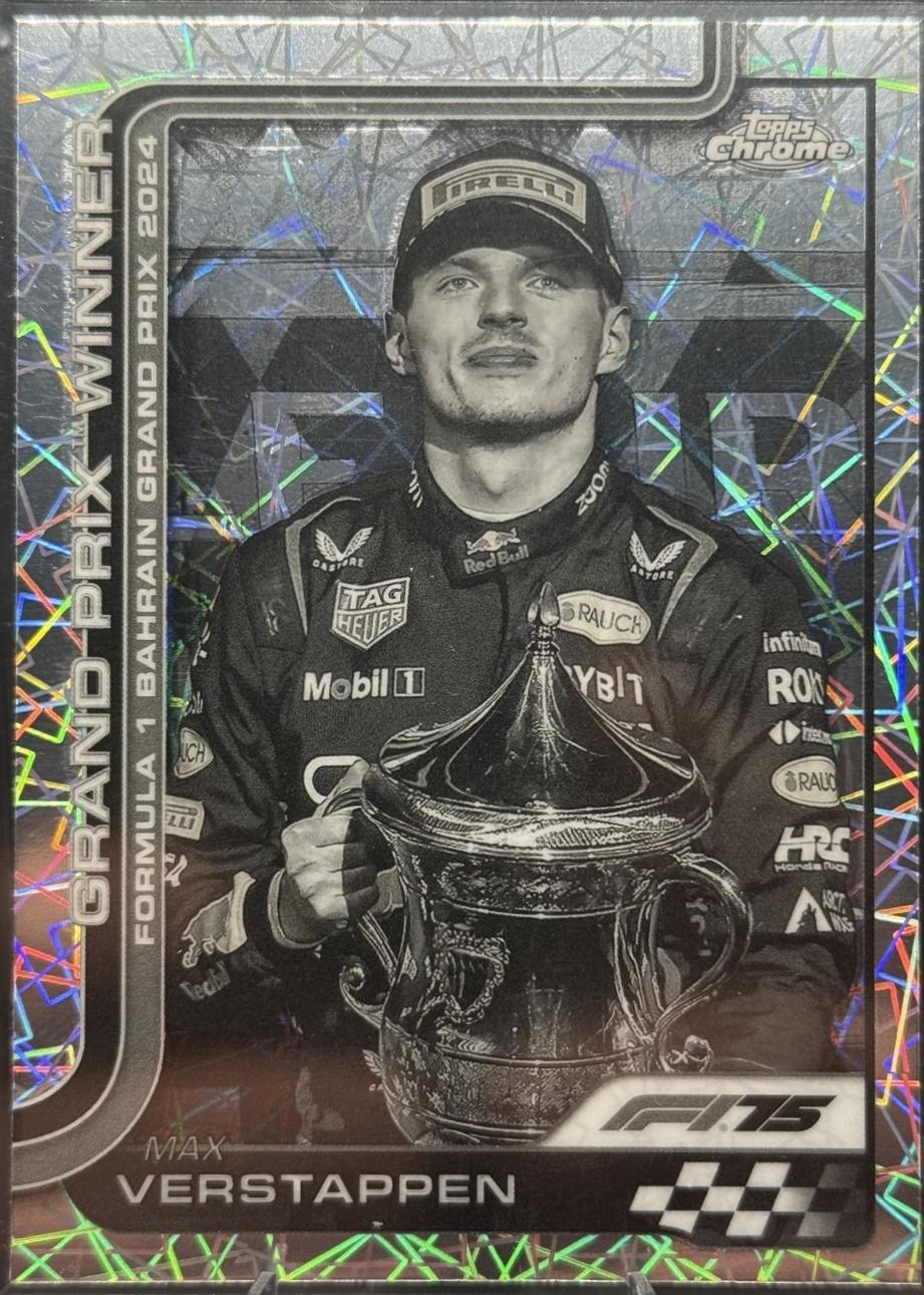 Max Verstappen [Black White Lazer Refractor] #93