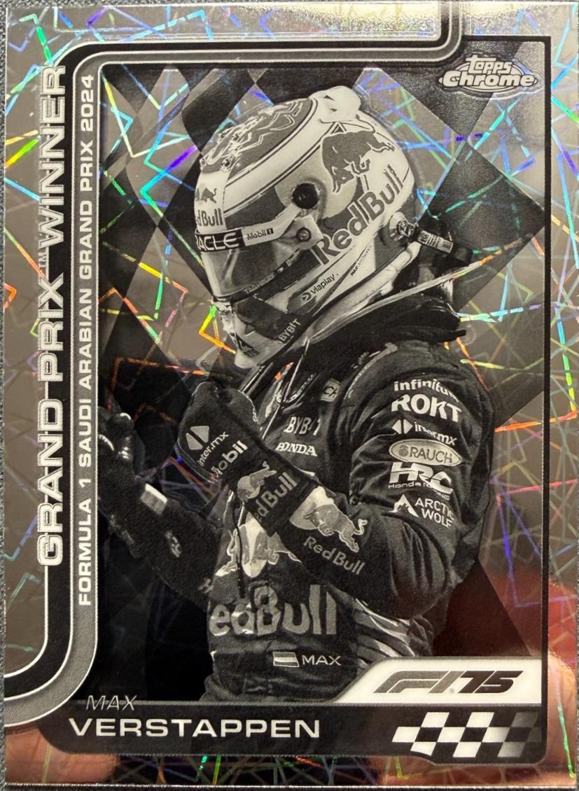 Max Verstappen [Black White Lazer Refractor] #94