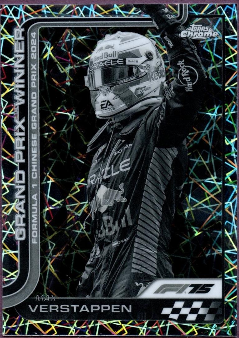 Max Verstappen [Black White Lazer Refractor] #97