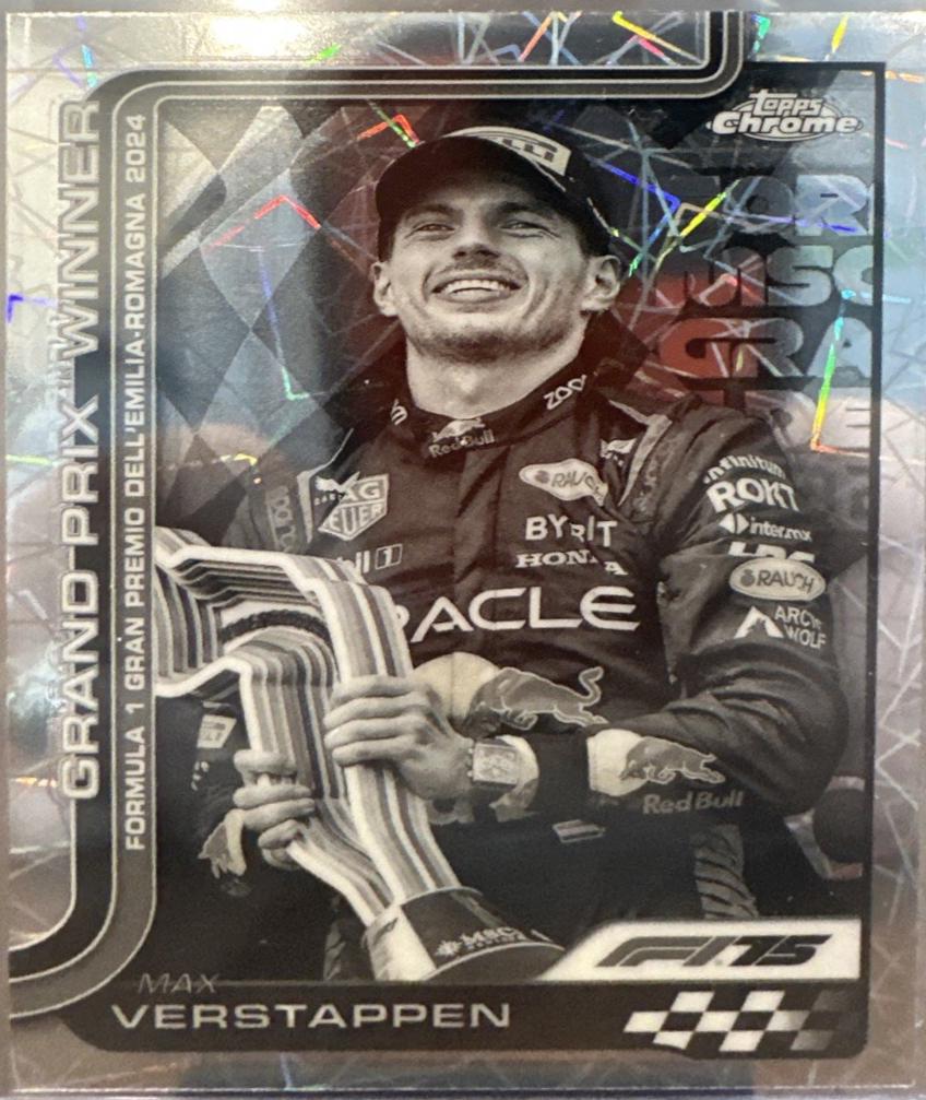 Max Verstappen [Black White Lazer Refractor] #99