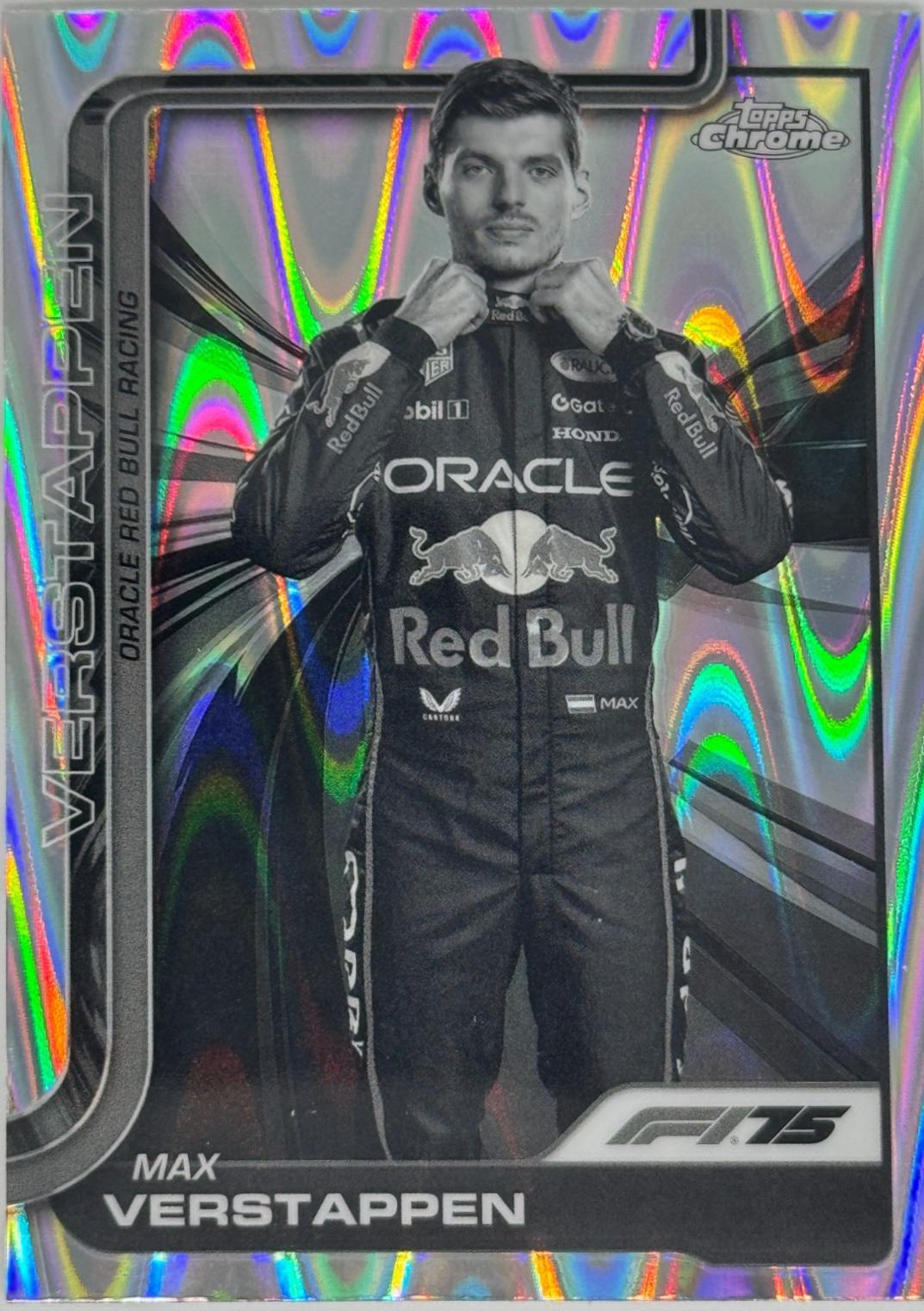 Max Verstappen [Black White RayWave Refractor] #1