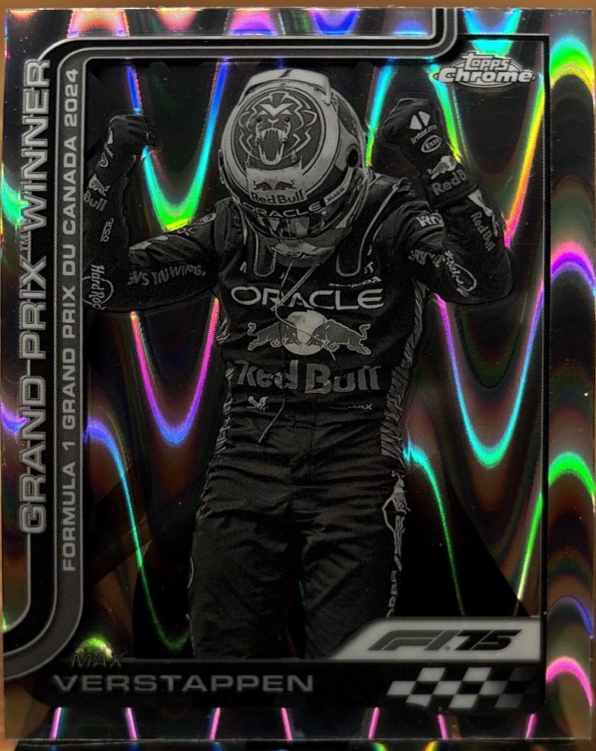 Max Verstappen [Black White RayWave Refractor] #101