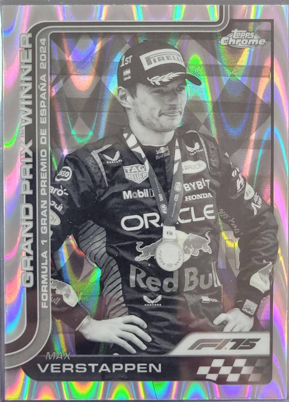 Max Verstappen [Black White RayWave Refractor] #102