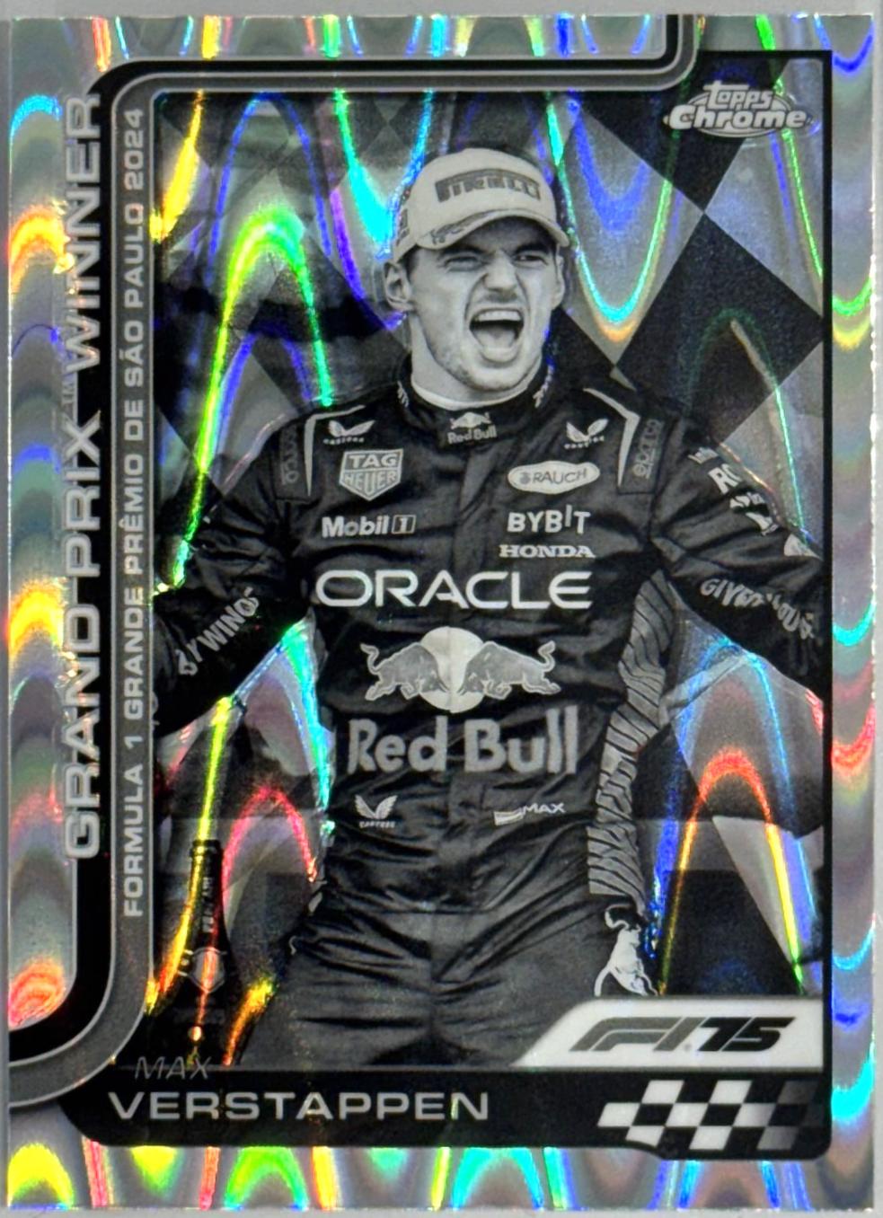 Max Verstappen [Black White RayWave Refractor] #113