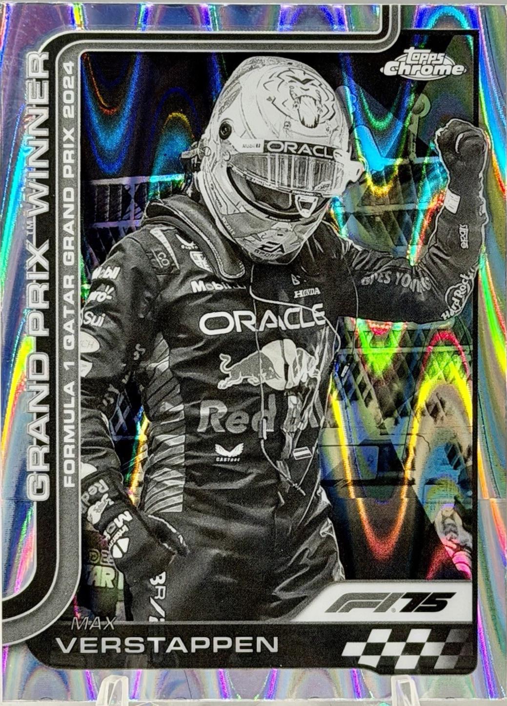 Max Verstappen [Black White RayWave Refractor] #115