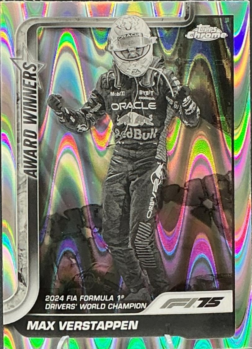 Max Verstappen [Black White RayWave Refractor] #148