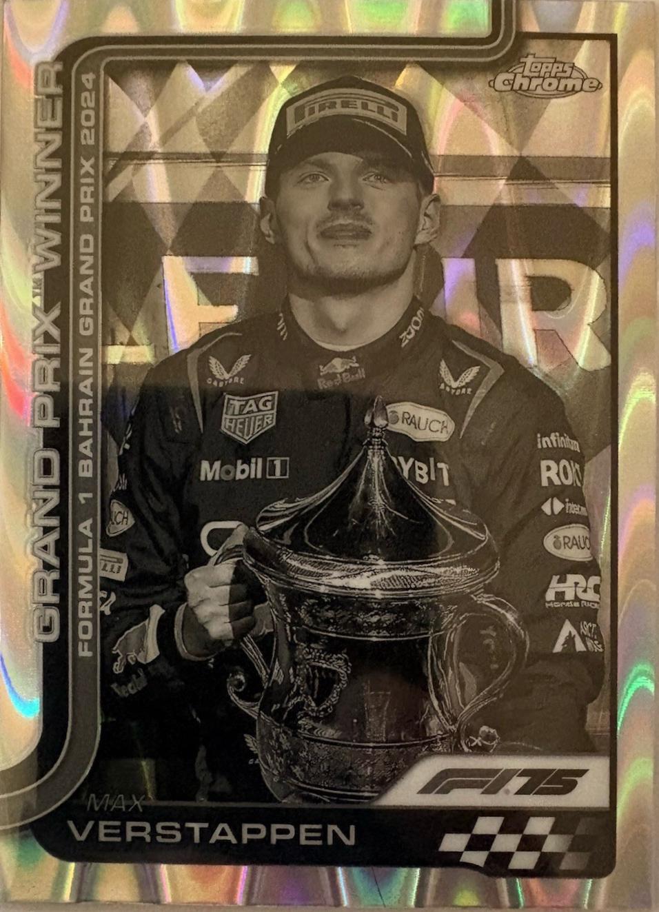 Max Verstappen [Black White RayWave Refractor] #93