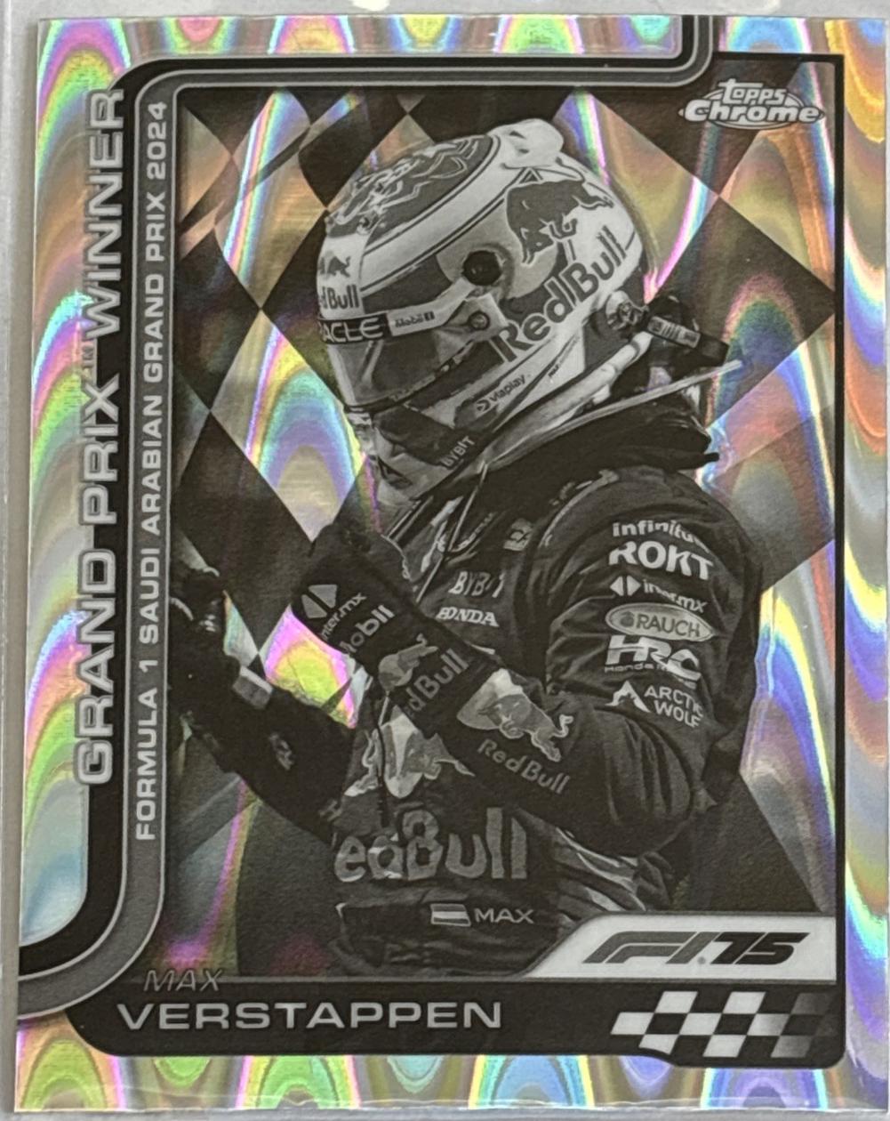 Max Verstappen [Black White RayWave Refractor] #94