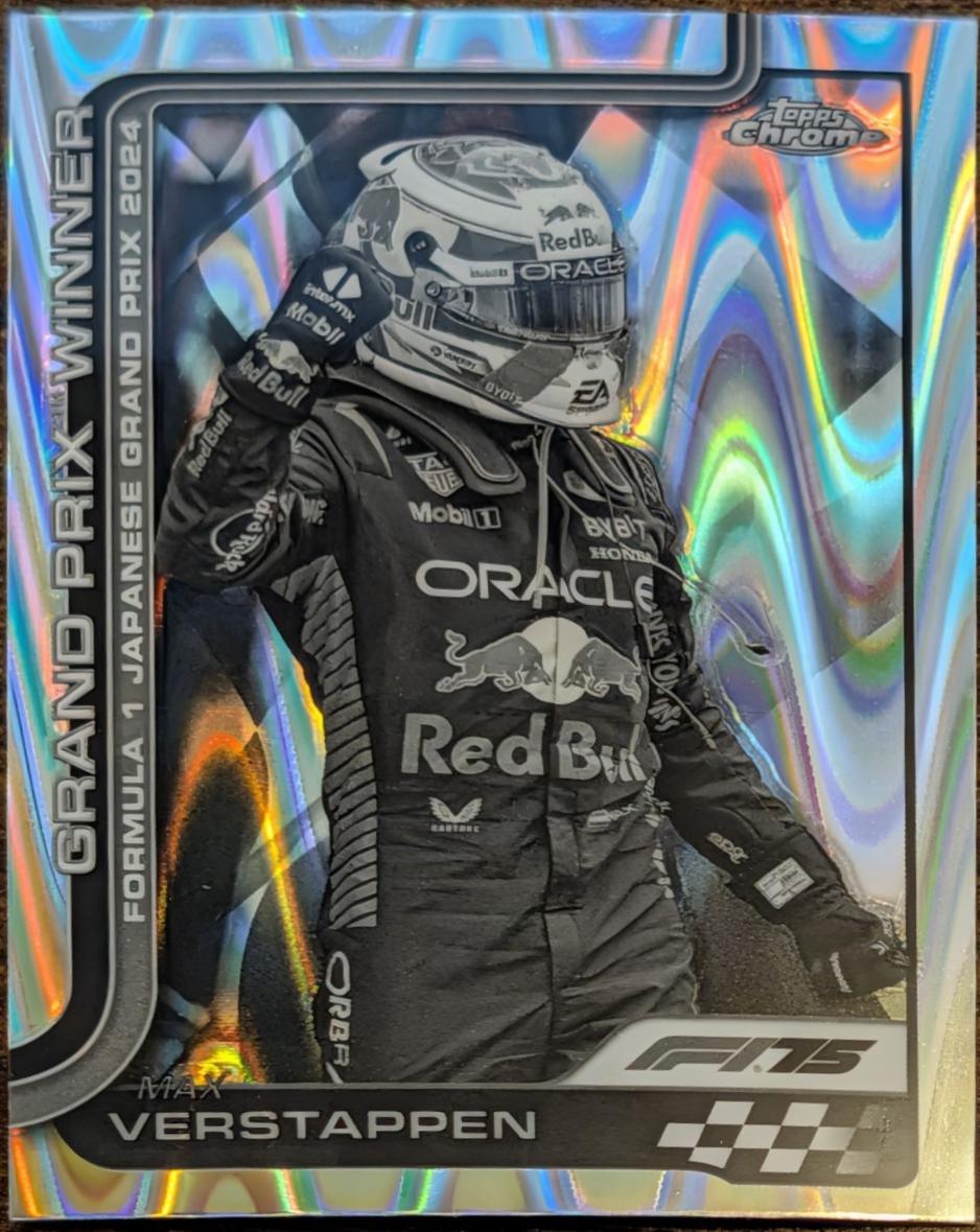 Max Verstappen [Black White RayWave Refractor] #96