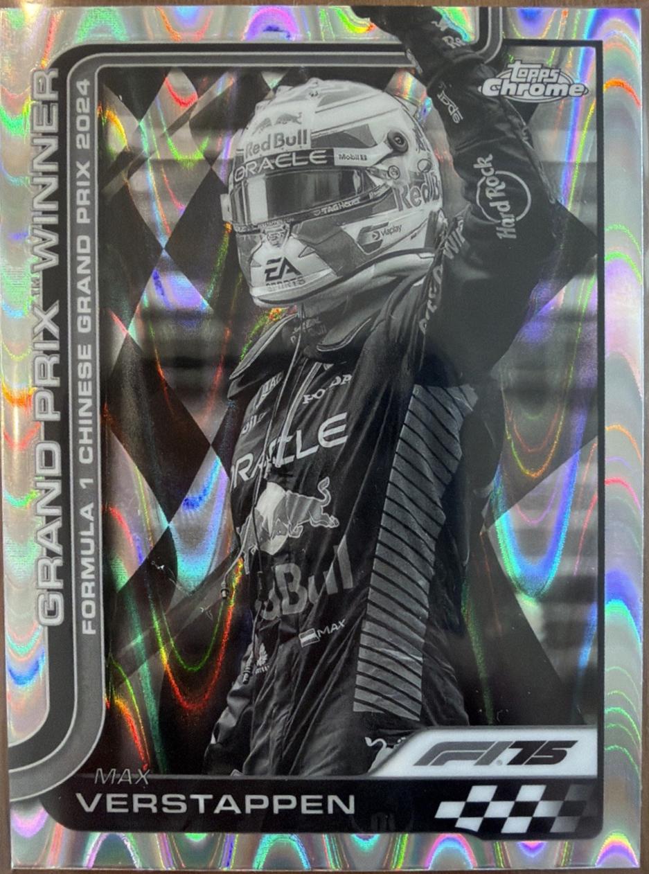 Max Verstappen [Black White RayWave Refractor] #97