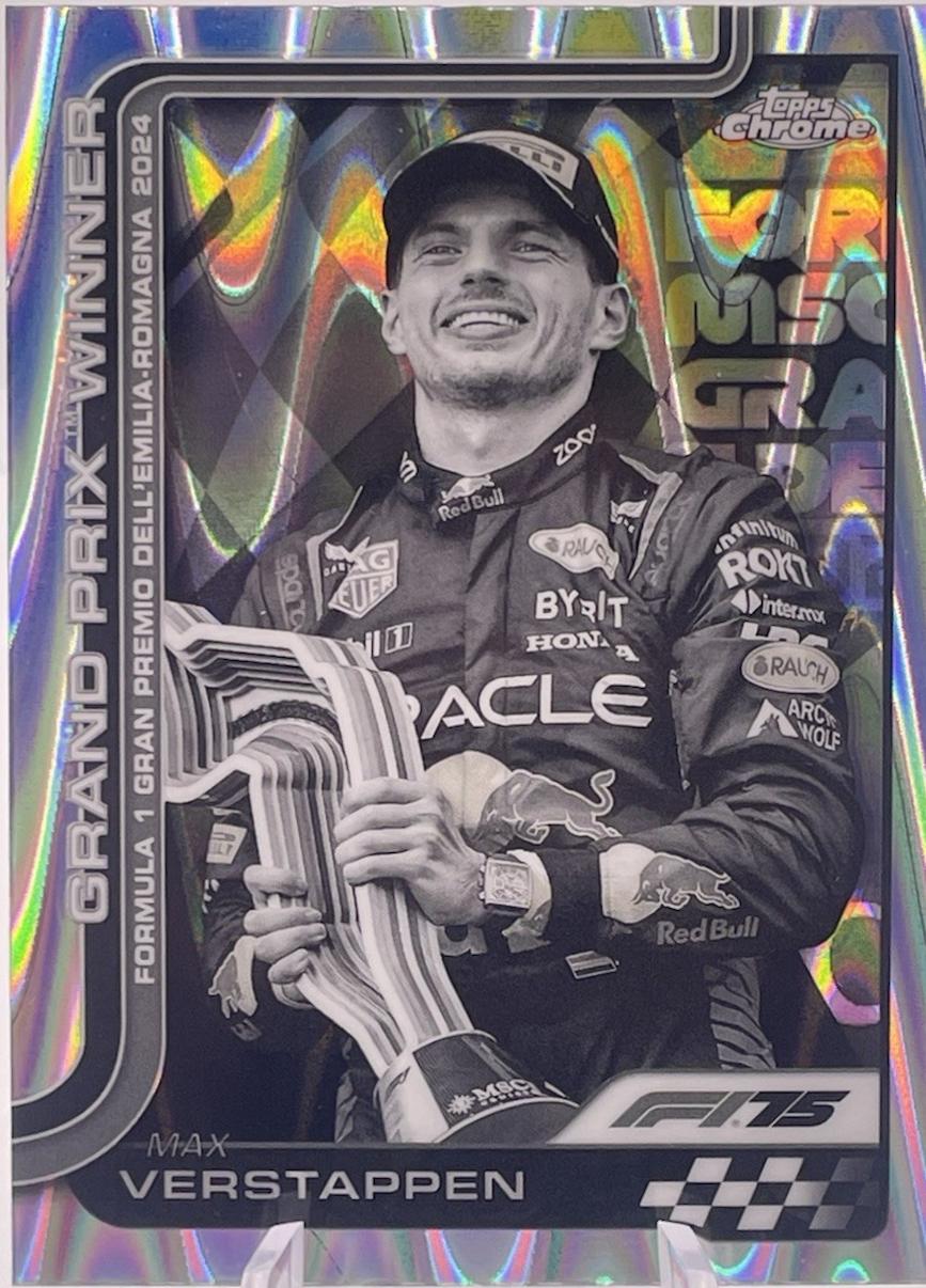 Max Verstappen [Black White RayWave Refractor] #99