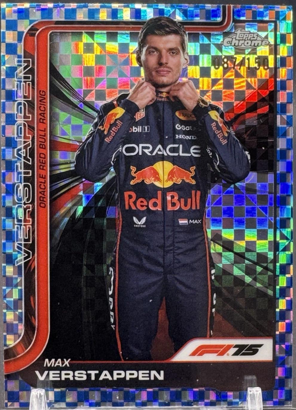 Max Verstappen [Blue Checker Flag Refractor] #1