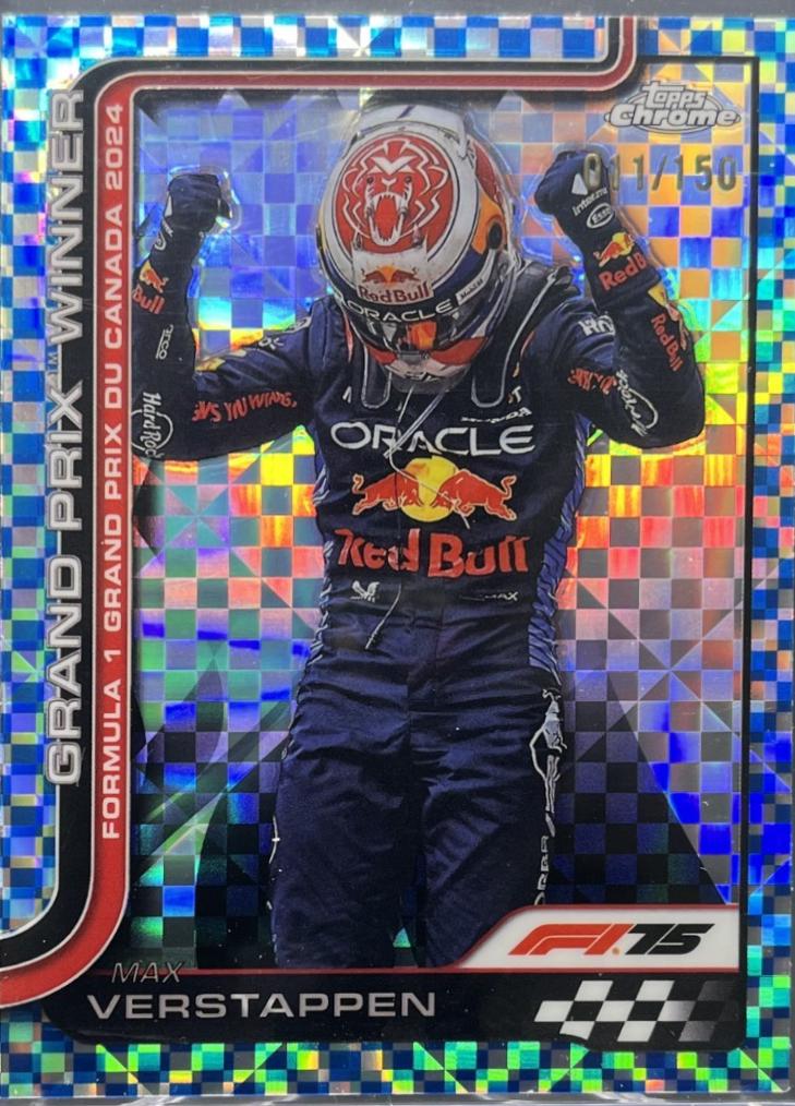 Max Verstappen [Blue Checker Flag Refractor] #101