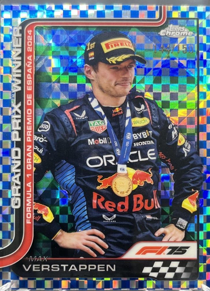 Max Verstappen [Blue Checker Flag Refractor] #102