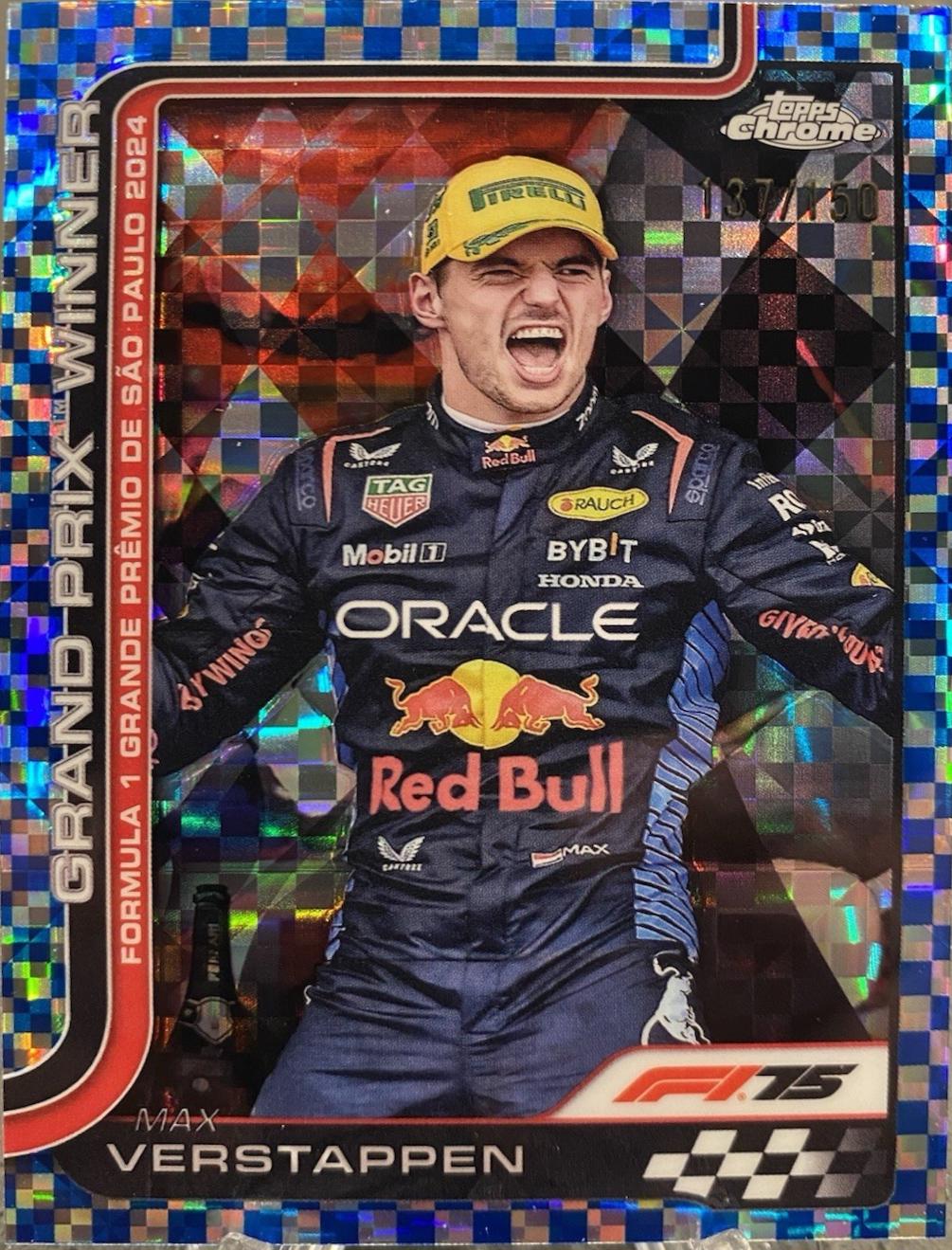 Max Verstappen [Blue Checker Flag Refractor] #113
