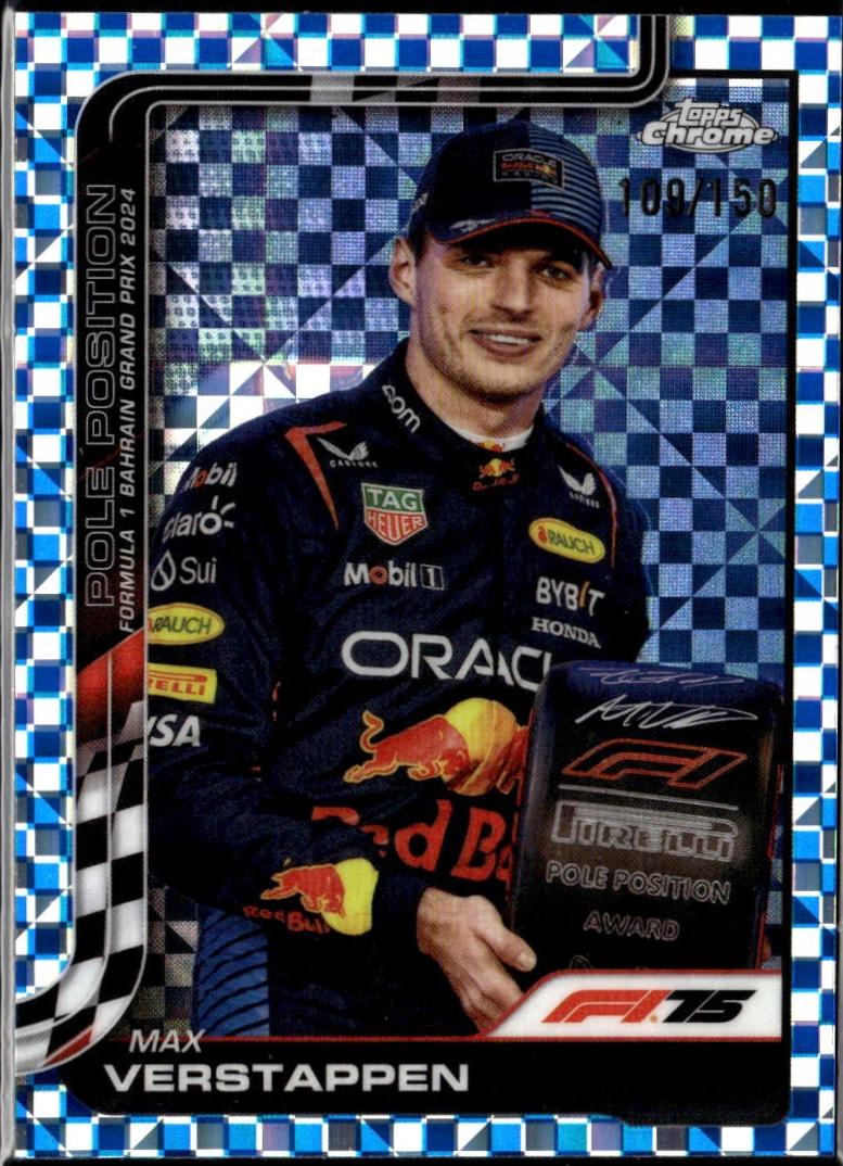 Max Verstappen [Blue Checker Flag Refractor] #117