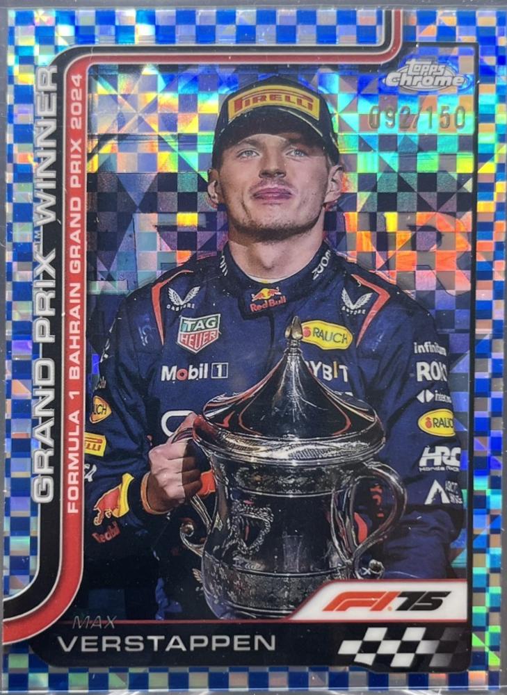 Max Verstappen [Blue Checker Flag Refractor] #93