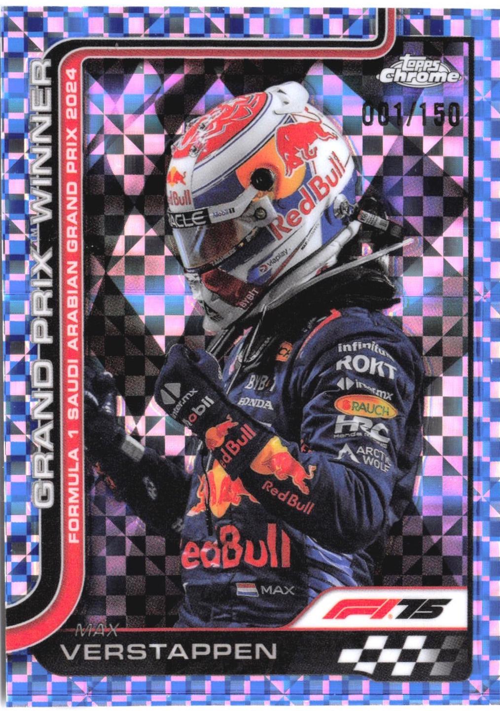 Max Verstappen [Blue Checker Flag Refractor] #94