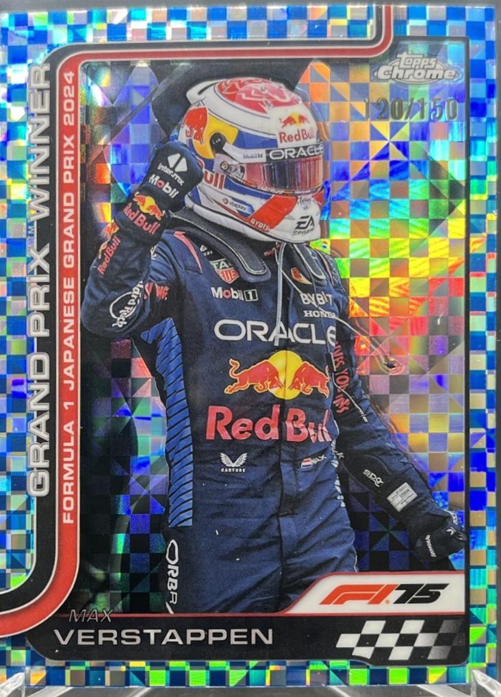 Max Verstappen [Blue Checker Flag Refractor] #96