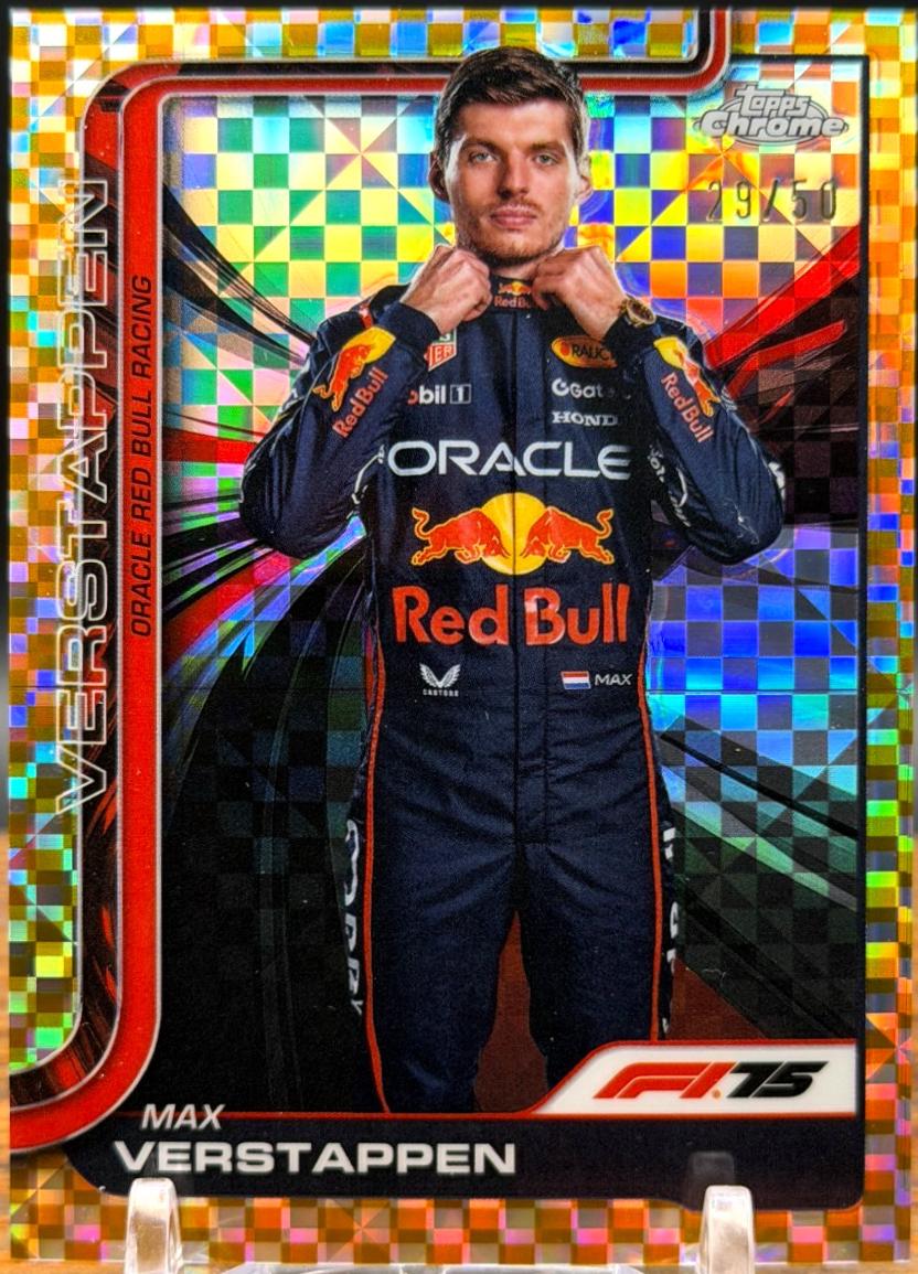 Max Verstappen [Gold Checker Flag Refractor] #1