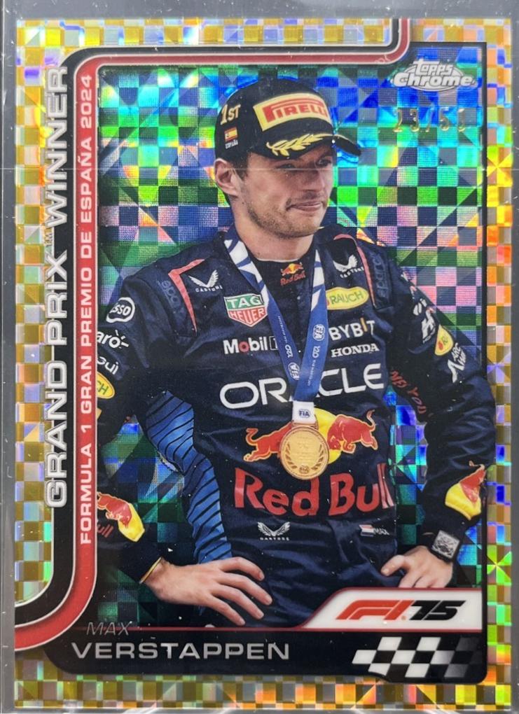 Max Verstappen [Gold Checker Flag Refractor] #102