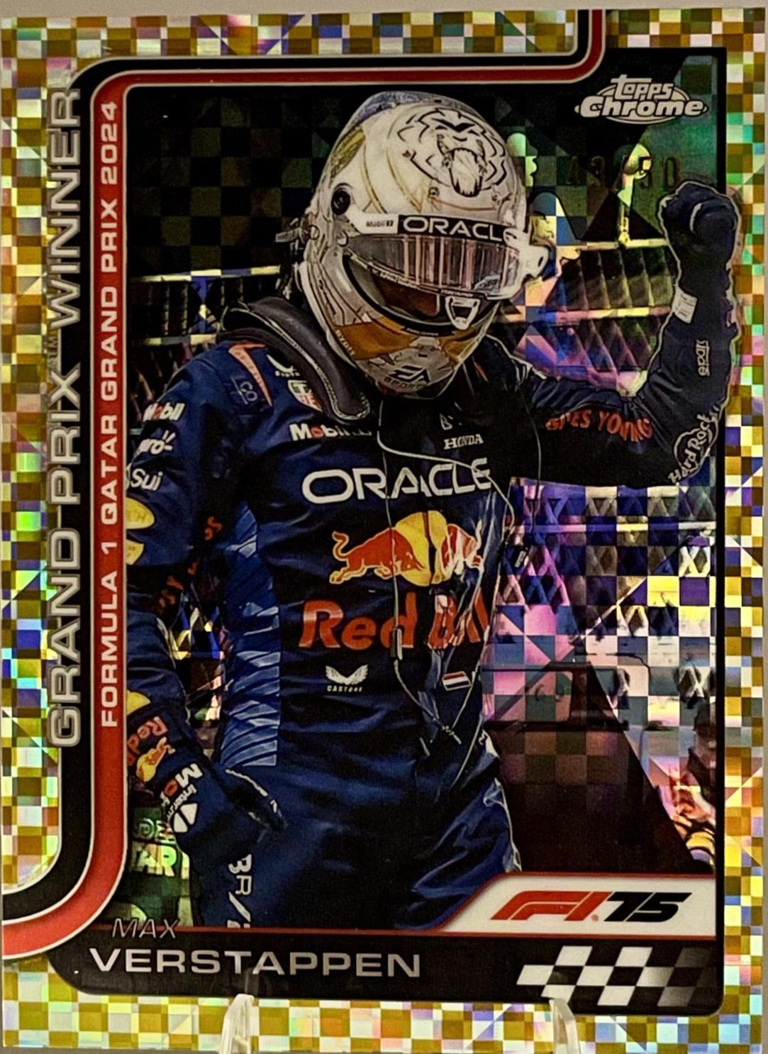 Max Verstappen [Gold Checker Flag Refractor] #115